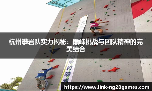 杭州攀岩队实力揭秘：巅峰挑战与团队精神的完美结合